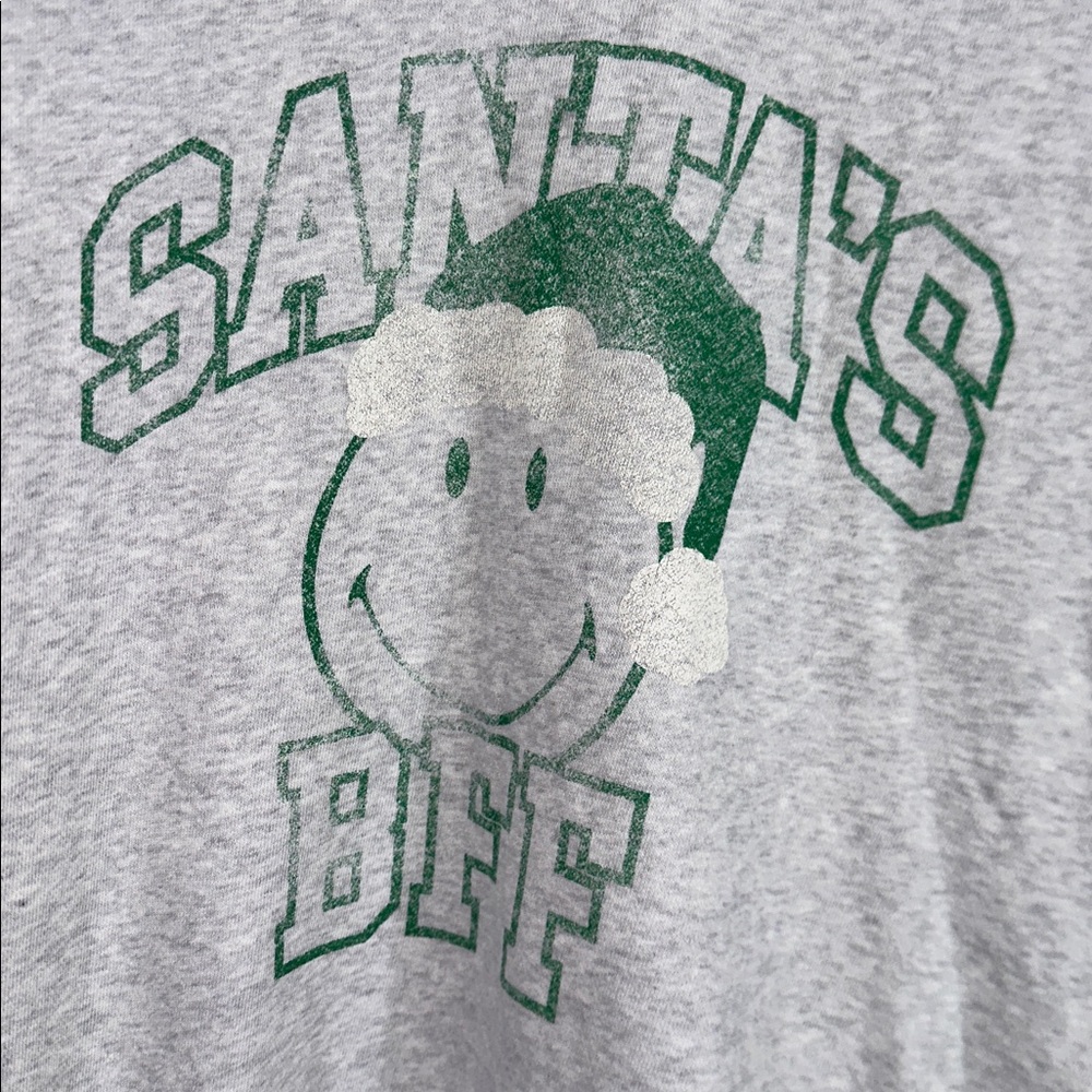 Aerie down to earth oversized holiday Santa sweatshirt size small - Picture 6 of 7
